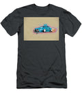 Drawing Lexus Rc F 2019 Blue Sports Coupe Tuning Lowrider Japanese Cars Colorful Abstract Artwork Mixed Media Painting Ola Kunde T-Shirt