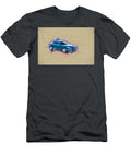 Drawing Mazda 3 2017 Hatchback Blue Japanese Cars Colorful Abstract Artwork Mixed Media Painting Ola Kunde T-Shirt