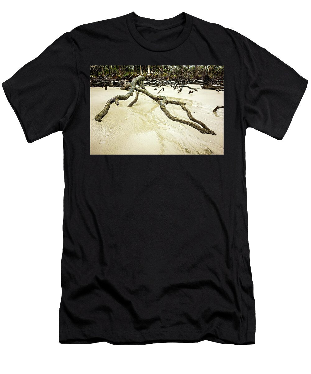 Drift Wood on Hunting Island South Carolina Alex Grichenko T-Shirt