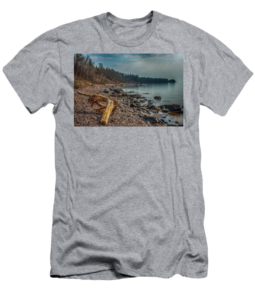 Drift Wood on Lake Superior Paul Freidlund T-Shirt