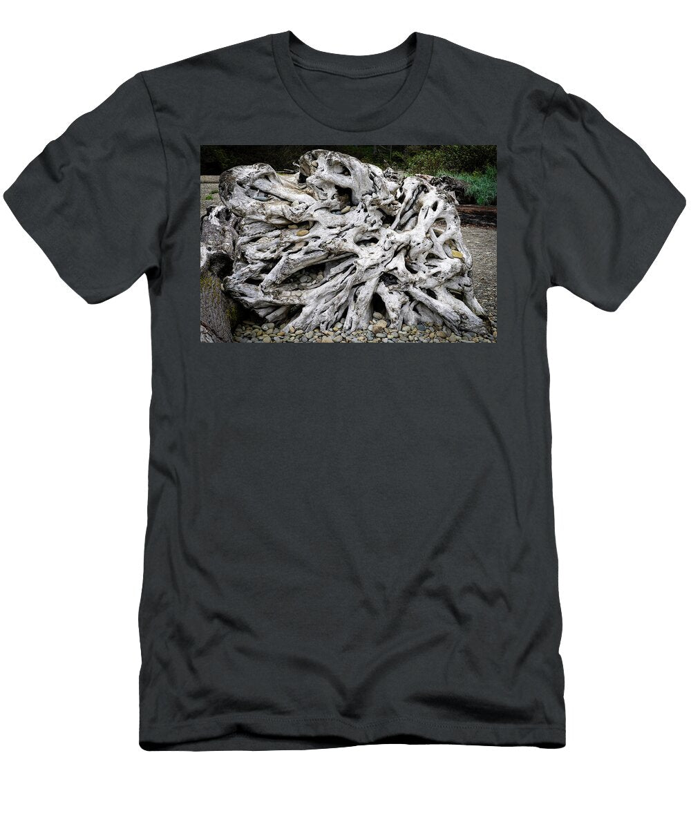 Driftwood Art Ruby Beach Washington Wayne Moran T-Shirt