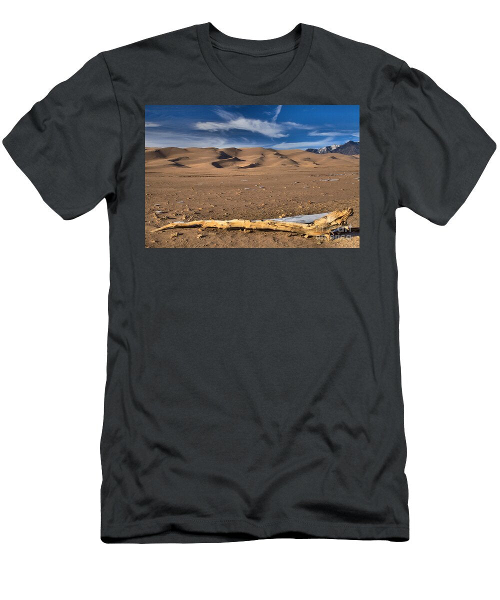 Driftwood Below the Great Dunes Adam Jewell T-Shirt