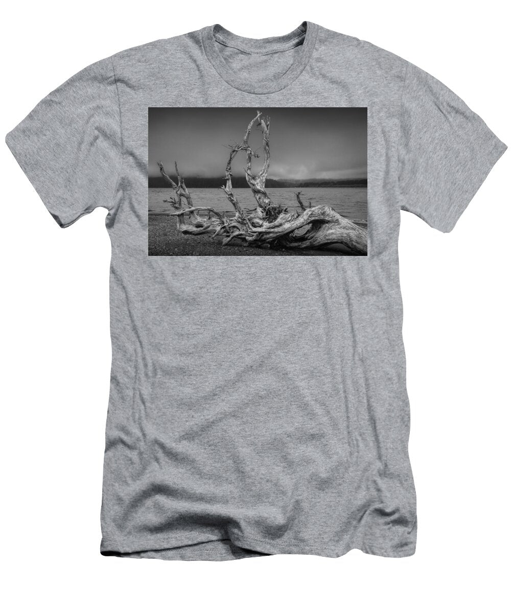 Driftwood on the Beach in the Bay At Port Renfew Randall Nyhof T-Shirt