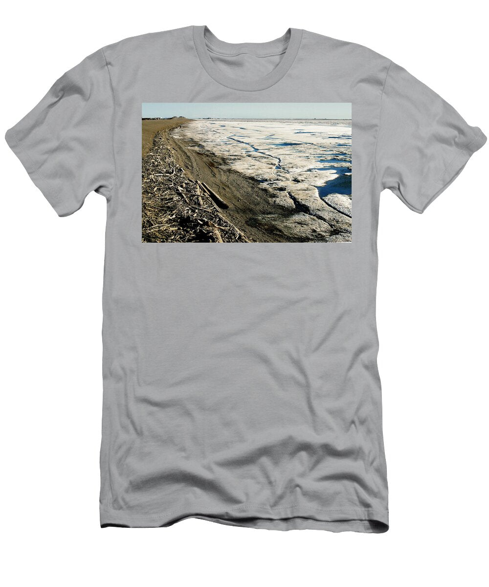Driftwood on the Frozen Arctic Coast Anthony Jones T-Shirt
