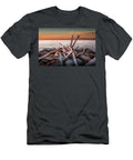 Driftwood on the Rocks At Sunset Randall Nyhof T-Shirt