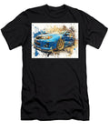 Dynamic Blue Car with Paint Splashes Subaru Impreza Wrx Sti 2007 Hatchback Sports Car Artistic Desig Hollie Love T-Shirt