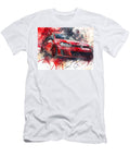 Dynamic Red Volkswagen Art Volkswagen Golf Gti 2015 Hatchback Red Sports Car Abstract Art Vibrant Re Hollie Love T-Shirt