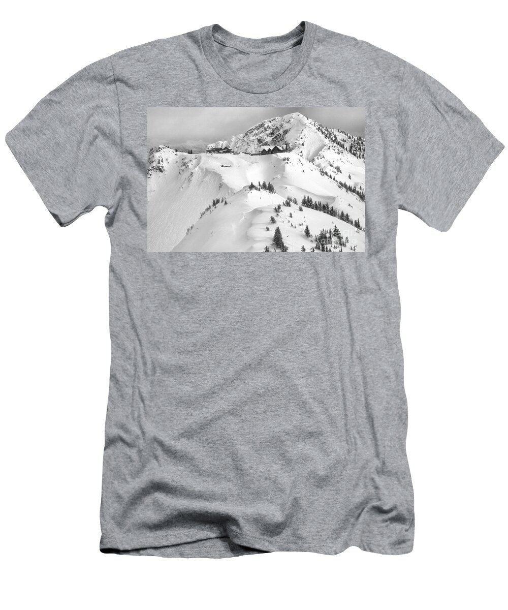 Eagles Eye in the Purcell Mountains Black and White Adam Jewell T-Shirt