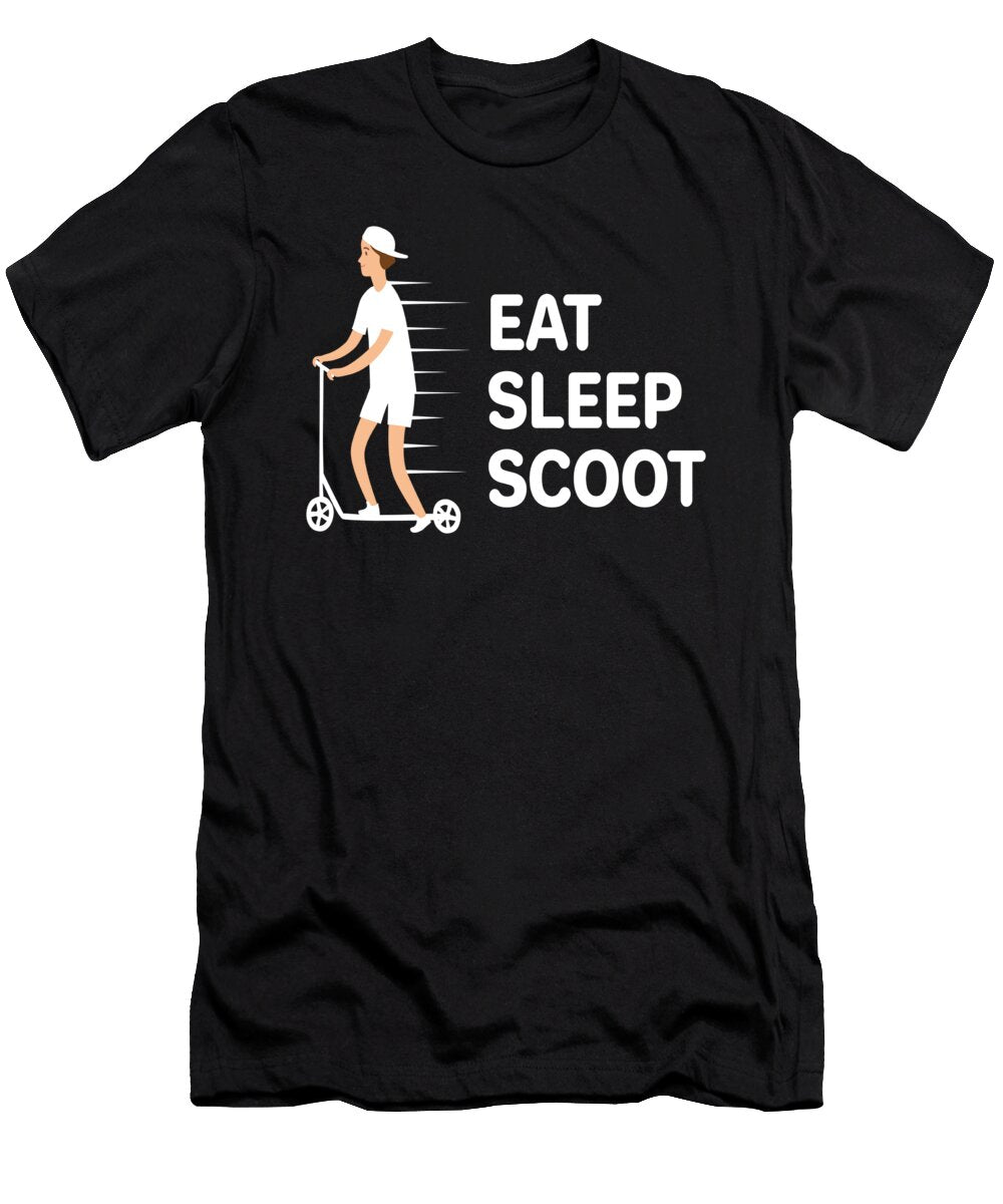Eat Sleep Scoot Scooter Mooon T-Shirt