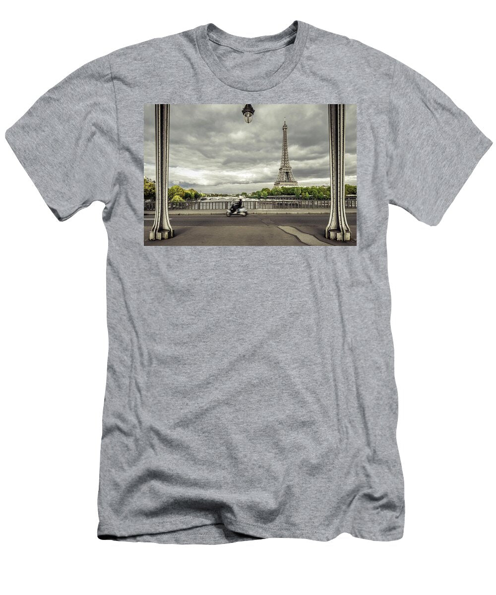 Eiffel Tower Bir Hakeim Bridge Antonino Bartuccio T-Shirt