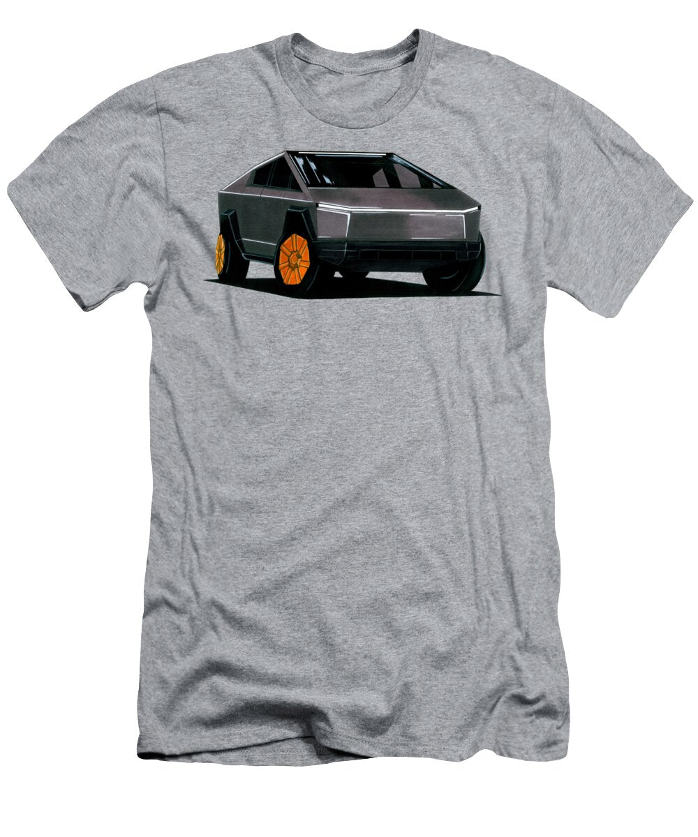 Electric American Pickup Truck Tesla Cybertruck Vladyslav Shapovalenko T-Shirt