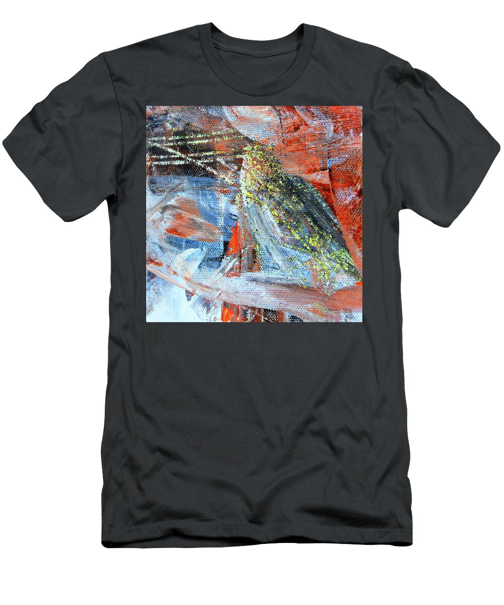 Emerging From Chaos Detail 7 Abstract Painting Ben Gertsberg T-Shirt