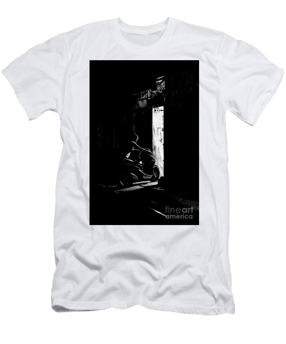 End of Day Night Hanoi Scooter Chuck Kuhn T-Shirt