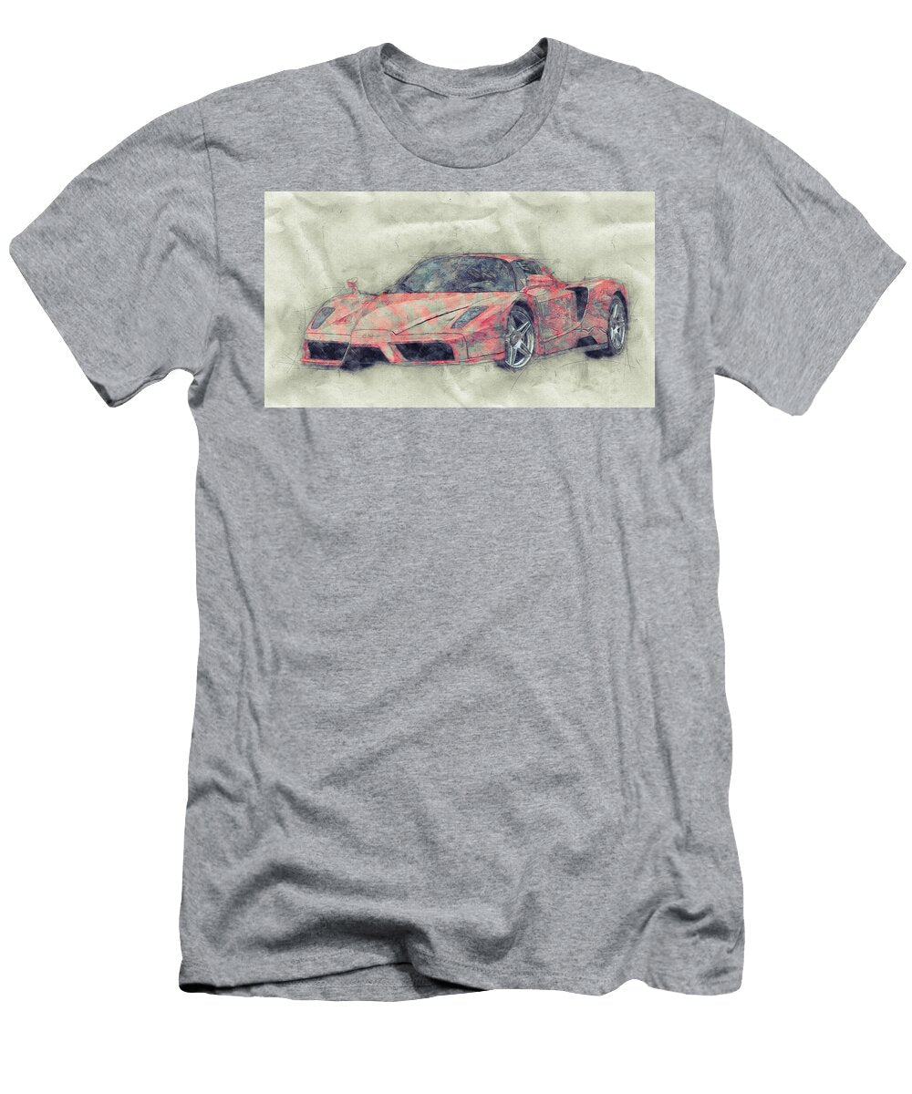 Enzo Ferrari 1 Spors Car 2002 Automotive Art Car Posters Studio Grafiikka T-Shirt