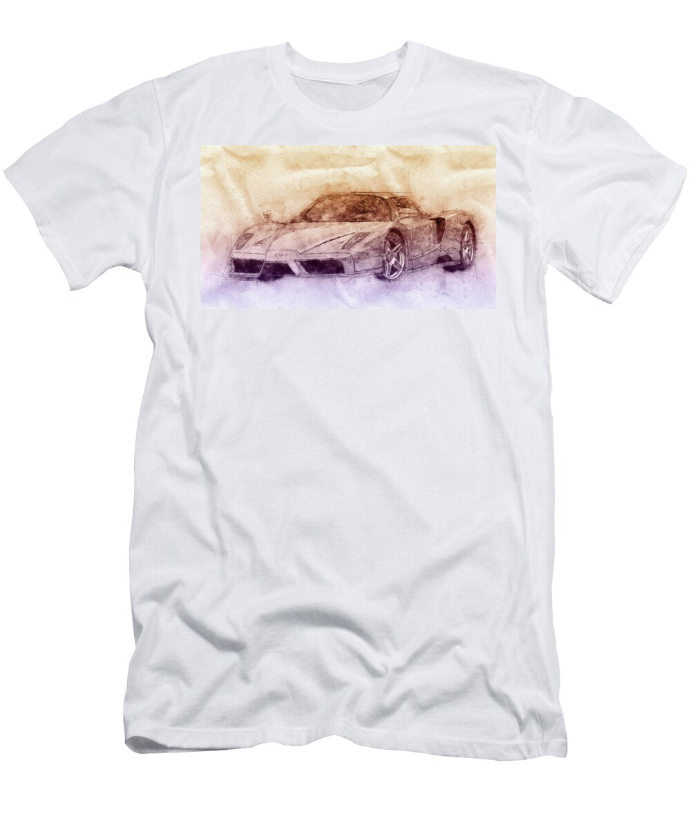 Enzo Ferrari 2 Spors Car 2002 Automotive Art Car Posters Studio Grafiikka T-Shirt