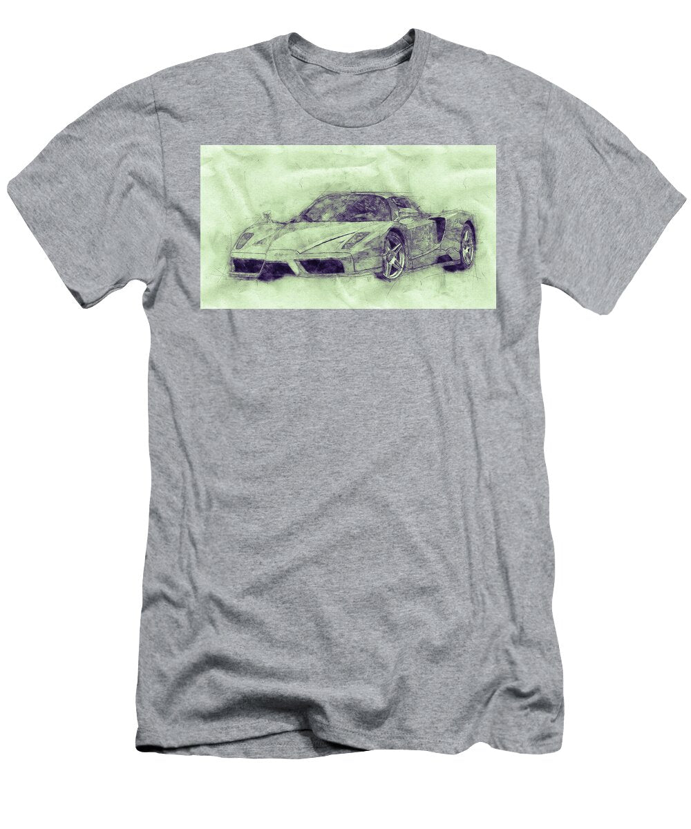 Enzo Ferrari 3 Spors Car 2002 Automotive Art Car Posters Studio Grafiikka T-Shirt