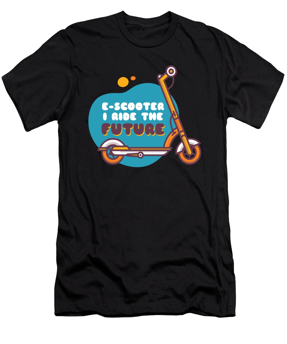 Escooter I Ride the Future Mooon T-Shirt