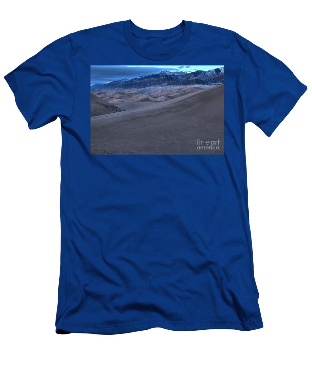 Evening At Great Sand Dunes Np Adam Jewell T-Shirt