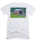 Evening At the Packsaddle Covered Bridge Adam Jewell T-Shirt
