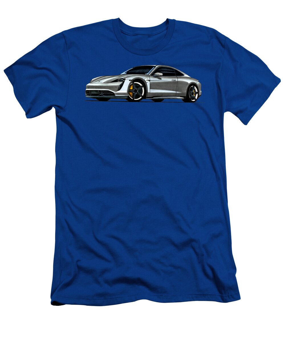 Exclusive Adorable Germany Luxury Electric Vehicle Porsche Taycan Coupe Vladyslav Shapovalenko T-Shirt