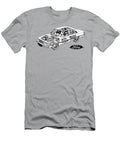 Exclusive Cutaway Art American Car 1983 Ford Ltd 4 Door Sedan 49l Windsor V8 Vlad Automotive T-Shirt
