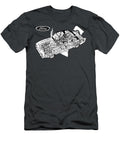 Exclusive Cutaway Art American Retro Car 1963 Ford Corsair 2000 S Sedan Essex V4 Engine Vlad Automotive T-Shirt