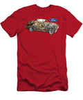 Exclusive Cutaway Art American Retro Car 1972 Ford Consul Classic Sedan 30l Essex V6 Engine Vlad Automotive T-Shirt
