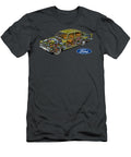 Exclusive Cutaway Art British Luxury Car Green Ford Zodiac Executive Sedan 30 Litre Essex V6 Engine Vlad Automotive T-Shirt