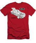 Exclusive Cutaway Art European Car 1980 Ford Escort Glx 3 Door Hatchback Vlad Automotive T-Shirt