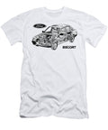 Exclusive Cutaway Art European Car 1986 Ford Escort 5 Door Hatchback Vlad Automotive T-Shirt