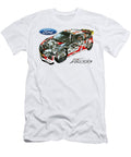 Exclusive Cutaway Art European Racing Car Ford Fiesta Rs Turbo 3 Door Hatchback Wrc Rally 4x4 Vlad Automotive T-Shirt