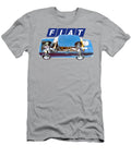 Exclusive Cutaway Art Famous Retro Italian 4 Door Car Blue Fiat 124 Sedan Vladyslav Shapovalenko T-Shirt