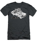 Exclusive Cutaway Art Famous Retro Italian 4 Door Car Fiat 124 Rally Vladyslav Shapovalenko T-Shirt