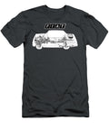 Exclusive Cutaway Art Famous Retro Italian 4 Door Car Fiat 124 Sedan Vladyslav Shapovalenko T-Shirt