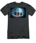 Fantasy Adventurers Exploring a Frozen Ice Cave Alvin Barfield T-Shirt