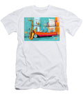 Feel the Pulse of Havana Jazzy Saxophone and Classic Convertible in a Colorful Cityscape Olfactoart Studio T-Shirt