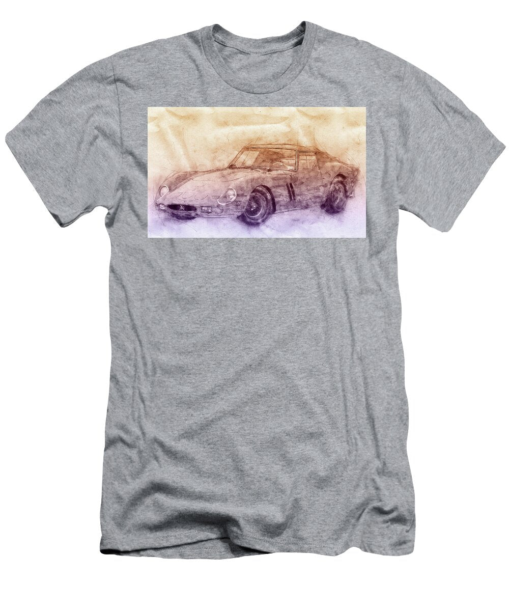 Ferrari 250 Gto 2 Grand Touring Car Sports Car Automotive Art Car Posters Studio Grafiikka T-Shirt