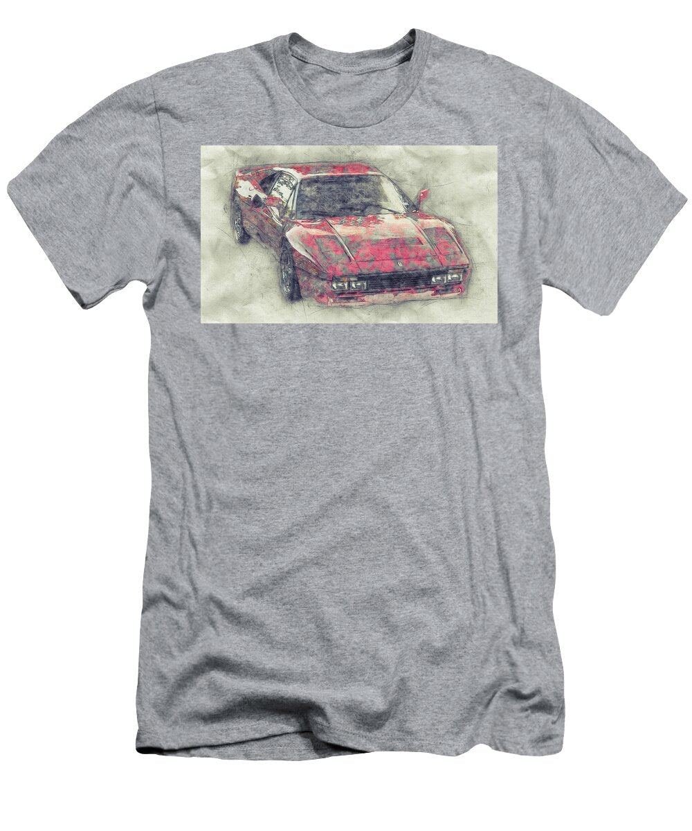 Ferrari 288 Gto 1 Sports Car 1984 Automotive Art Car Posters Studio Grafiikka T-Shirt