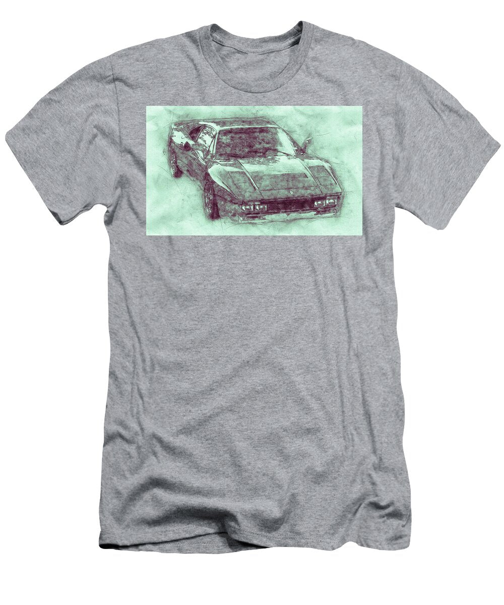 Ferrari 288 Gto 3 Sports Car 1984 Automotive Art Car Posters Studio Grafiikka T-Shirt