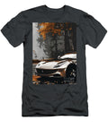 Ferrari Sports Car in Autumn Forest a Glimpse of Luxury and Speed Destiney Sullivan T-Shirt