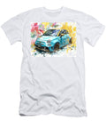 Fiat 500 2019 Hatchback Abstract Art Colorful Car Vibrant Abstract Car Art Hollie Love T-Shirt