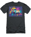 Fiat 500 2019 Hatchback Abstract Art Colorful Car Vibrant Car Abstract Art Hollie Love T-Shirt