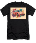 Fiat 500 2019 Hatchback Colorful Car Abstract Design Vibrant Abstract Car Art Hollie Love T-Shirt