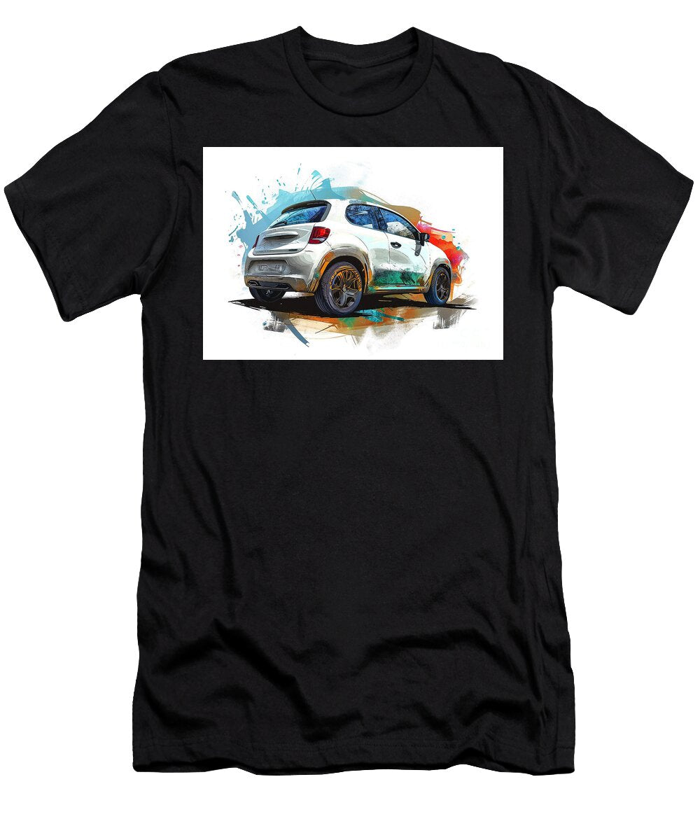 Fiat 500x Automotive Art Clark Leffler T-Shirt