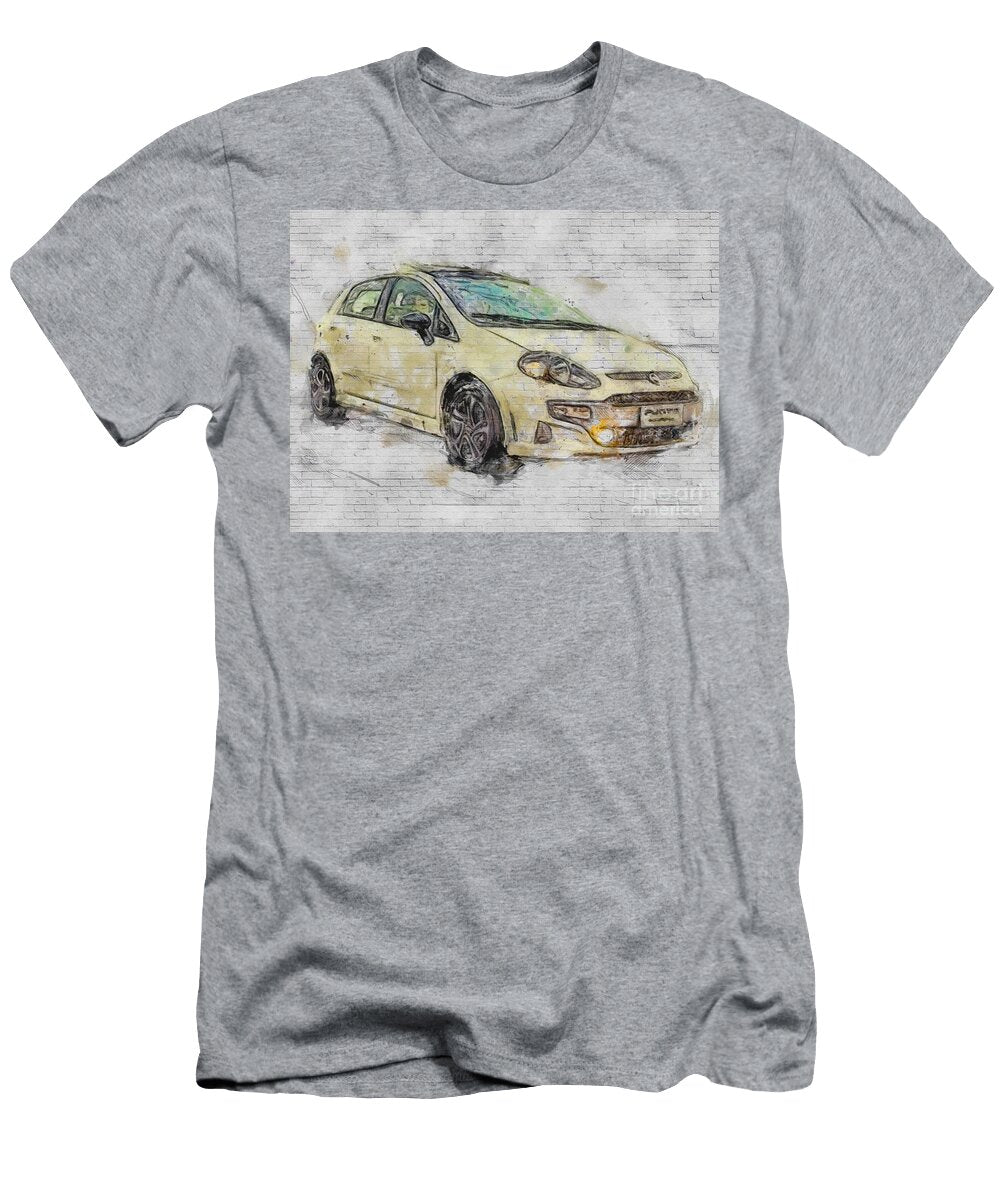 Fiat Punto 2018 White Hatchback City Cars Ashtyn Treutel T-Shirt