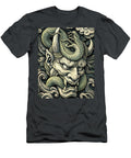 Fierce Demon Serpent Storm Pop Art Portrait Ramy Hefny T-Shirt