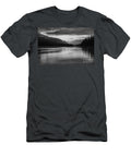 Fiery Morning Over Jasper Beauty Creek Black and White Adam Jewell T-Shirt