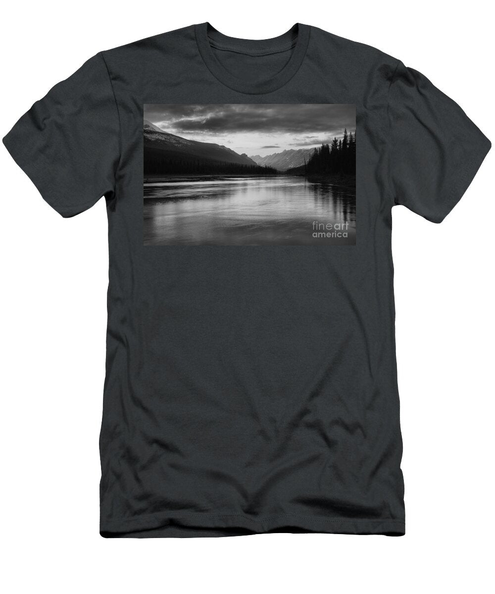 Fiery Morning Over Jasper Beauty Creek Black and White Adam Jewell T-Shirt