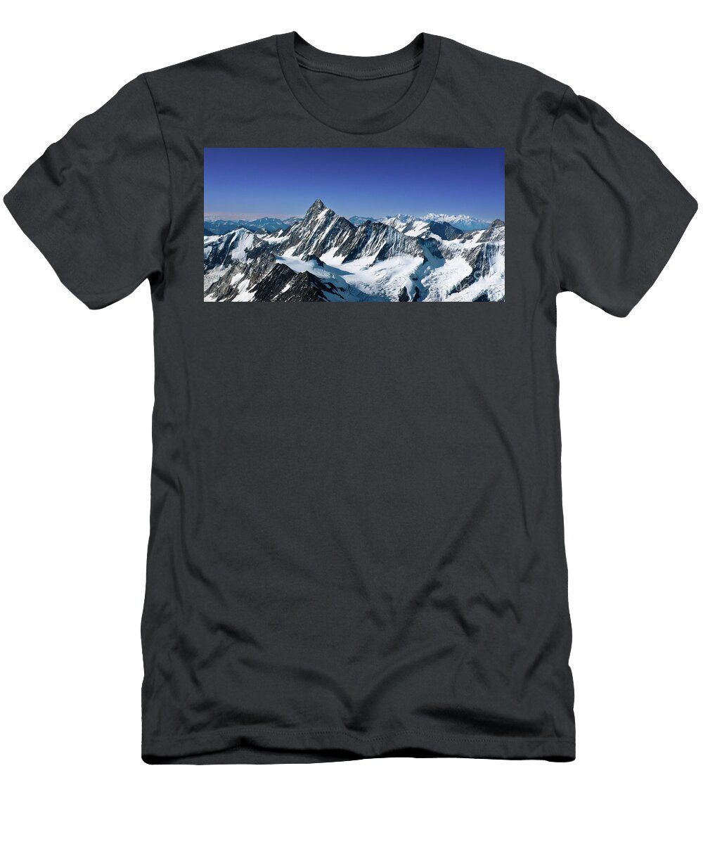 Finsteraarhorn Panorama Difigiano Photography T-Shirt