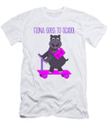 Fiona the Hippo Goes to School on a Scooter Barefoot Bodeez Art T-Shirt